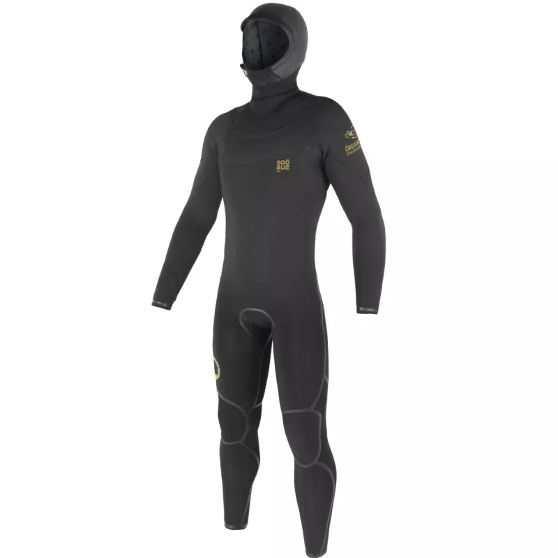 Soöruz - GURU+ Hood - ORGANIC OYSTERPRENE 6/5/4mm U-Zip Black