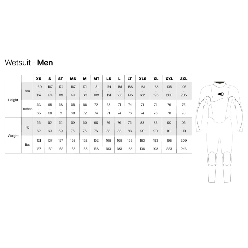 Soöruz - GURU+ Hood - Fullsuit 6/5/4 Chest Zip OYSTERPRENE