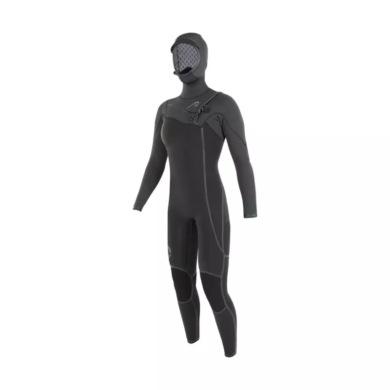 Soöruz - GURU+ Hood  WOMEN - Fullsuit 6/5/4 Chest Zip Winter 2022 OYSTERPRENE