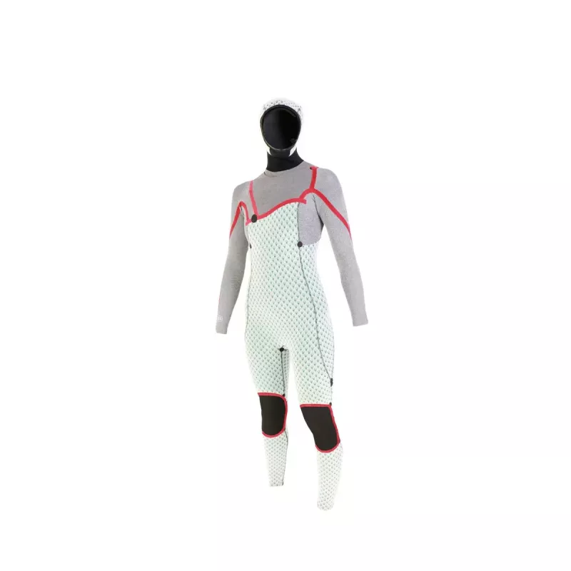 Soöruz - GURU+ Hood  WOMEN - Fullsuit 6/5/4 Chest Zip Winter 2022 OYSTERPRENE